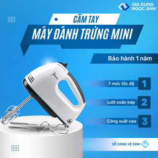Máy Đánh Trứng - Máy Trộn Bột Cầm Tay Mini Dùng Đánh Kem, Sữa tạo bọt Cafe Bảo hành 1 năm