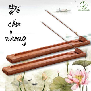 Đế cắm nhang, đế đốt trầm, đế cắm nhang không tăm bằng gỗ hương kiểu dáng đơn giản giá rẻ