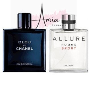 Combo 2 chai nước hoa nam chính hãng Bleu De Chanel For Men 100ml XT8 + Chanel Allure Homme Sport Cologne 100ml XT7