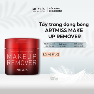 Tẩy trang dạng bông ARTMISS MAKE UP REMOVER tiện lợi, không khô da 80 miếng