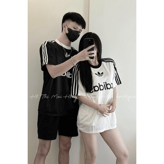 Áo Phông D.a.s Logoo Sọc Tay Cổ Tròn L1