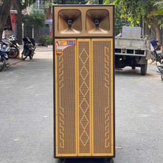 Loa kéo di động karaoke mtmax bk11 bass đôi 40 4 tấc đôi. tặng kèm 2 micro không dây