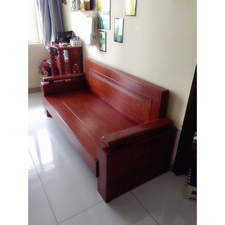 Ghế sofa gỗ sồi dài 2m