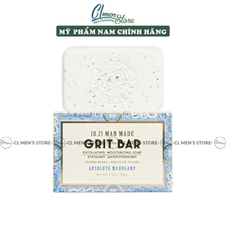 Cục Xà Phòng Tẩy Tế Bào Chết 18.21 Man Made Grit Bar Soap 198g - Hương Absolute Mahogany