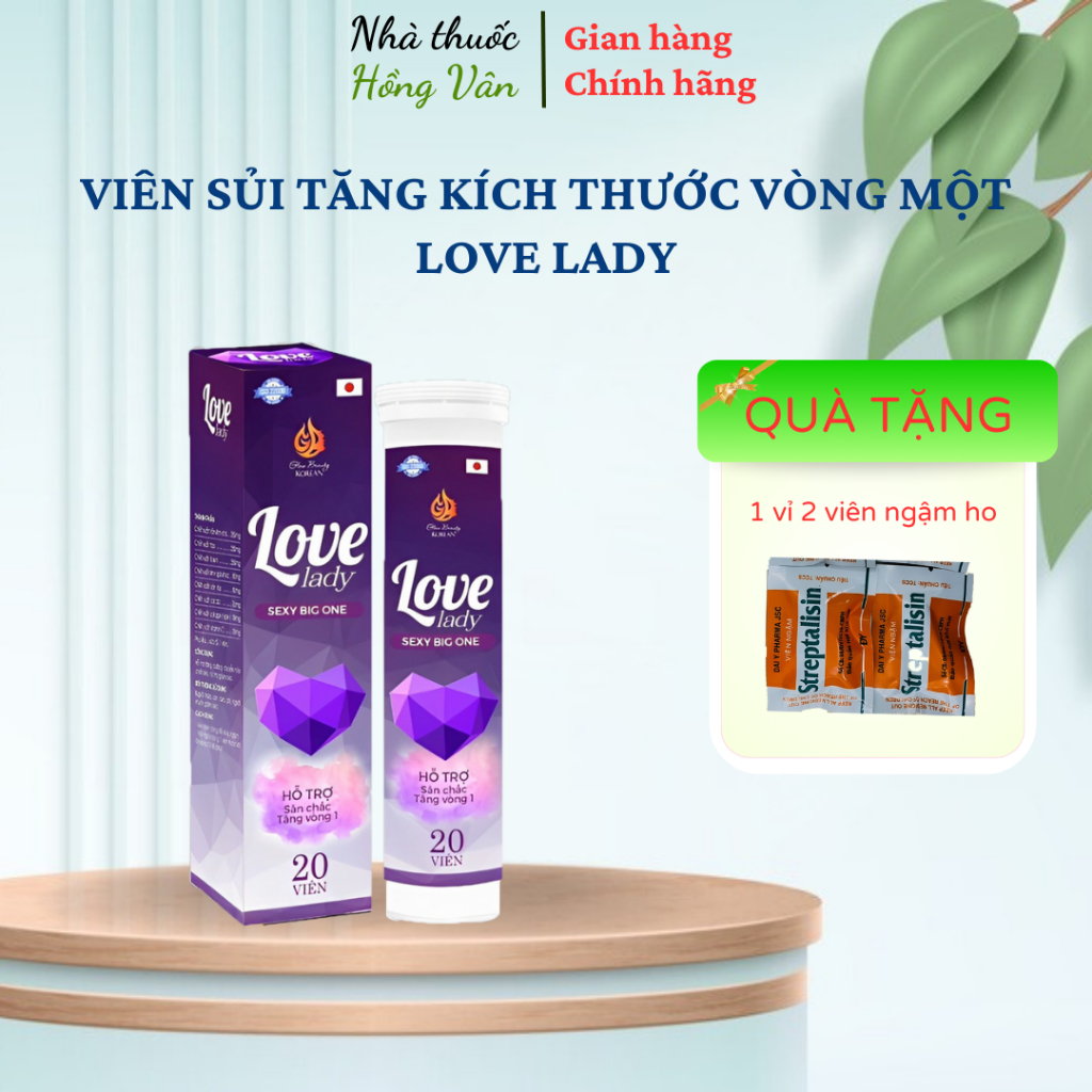 Viên sủi Sexy Big One tăng kích thước vòng 1, nở ngực, săn chắc ngực, tăng nội tiết tố nữ - 20 viên TRẮNG DA