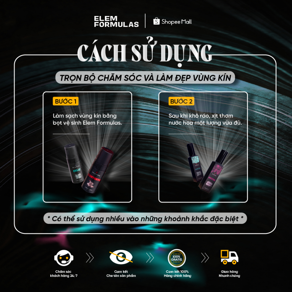Nước Hoa Vùng Kín Hương Nước Hoa Cao Cấp Từ Ý, Xịt Thơm Vùng Kín 19 ML Cấp Khoáng Dưỡng Ẩm An Toàn Cho Da