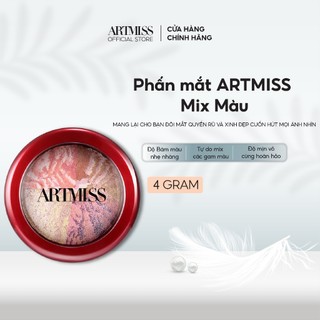 Phấn mắt ARTMISS Mix Màu dạng hộp tròn tiện lợi 4g