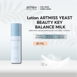 Lotion ARTMISS YEAST BEAUTY KEY BALANCE MILK cấp ẩm tức thì cho làn da 80ml