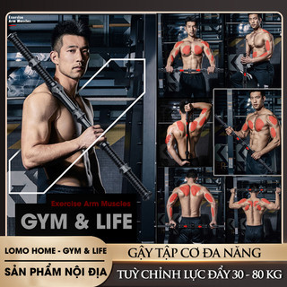 Dụng cụ tập gym tại nhà LOMO HOME | Gậy tập cơ đa năng tùy chỉnh lực đẩy 30-80kg