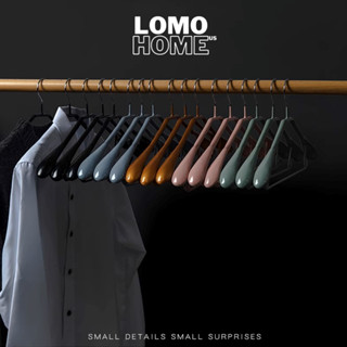 Bộ 5 móc treo áo bản rộng LOMO cao cấp chống vết hằn thiết kế thông minh, sang trọng, hiện đại