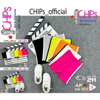 Quần Legging Đùi Lé Sọc Hai Bên Dáng Thể Thao Năng Động Cho Bé Gái Shop CHIPs