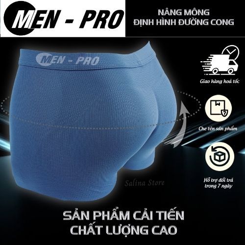 Quần độn mông nam CAO CẤP nâng mông tự nhiên, Quần lót nâng mông nam, quần boxer nam, quần ship nam