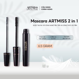 Mascara ARTMISS 2 in 1 kháng nước lâu trôi 36h chống nhòe chuốt mi cong vút và dài hơn