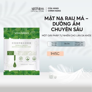 Mặt Nạ Rau Má Viaggio - Dưỡng Ẩm Chuyên Sâu, Phục Hồi Da Hư Tổn