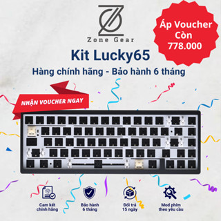 (Rẻ nhất thị trường) Kit BÀN PHÍM CƠ LUCKY65 | Nhôm CNC, 3 Mode kết nôi, Hotswap Mạch Xuôi, Led RGB