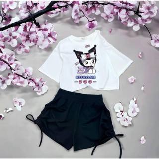 Bộ quần áo bé gái 17-45kg, bộ đồ bé gái mẫu KUROMI chất vải mềm mát, thấm hút mồ hôi, hàng may kĩ