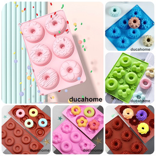 Khuôn donut Khuôn silicon donut Khuôn bánh donut silicone nướng bánh vòng tròn bánh rán vòng thạch rau câu