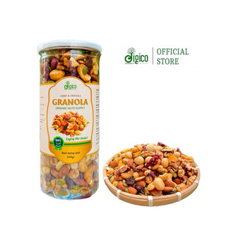 Ngũ cốc hạt granola VIP cùng nho khô và nam việt quất, không yến mạch