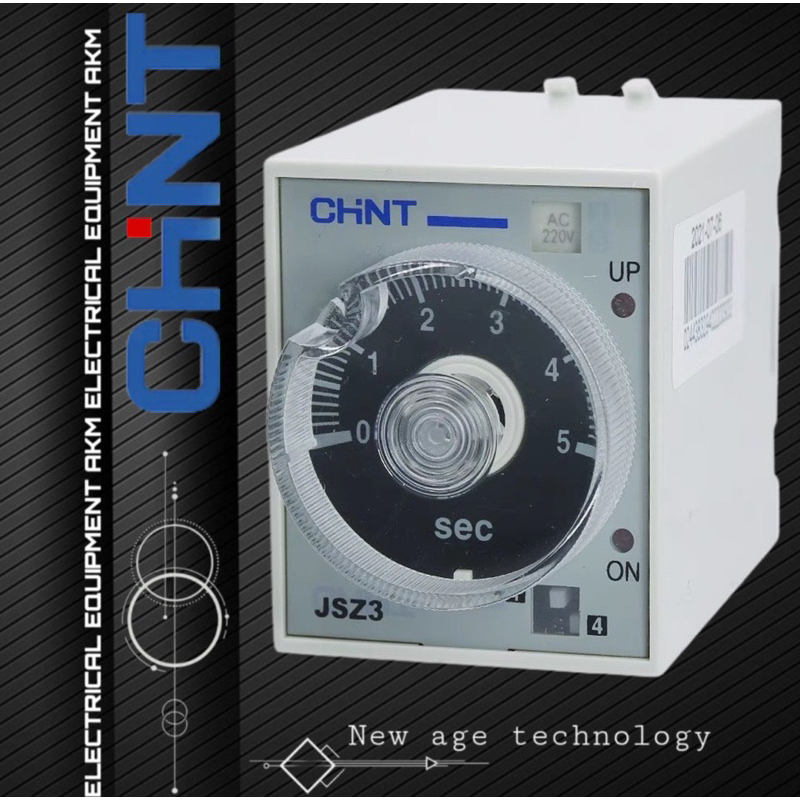 Rơle thời gian off delay Chint JSZ3F-30s-JSZ3F-60S Tặng kèm đế