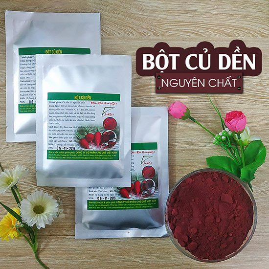 Combo 3 gói bột củ dền 50g tạo màu đỏ thực phẩm