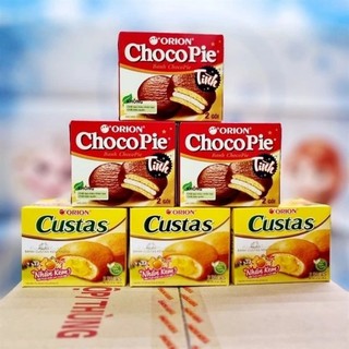Bánh chocopie 66 gam/ bánh custars kem trứng 47 gam