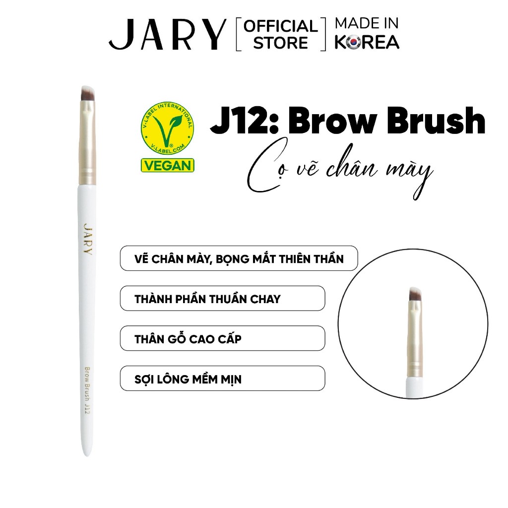 Cọ Vẽ Chân Mày Jary Brow Brush - J12