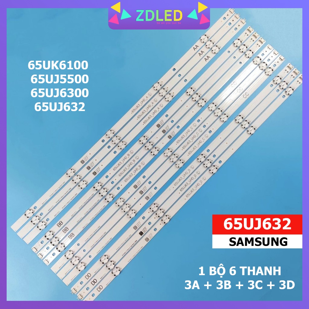 THANH LED TIVI LG 65UJ632 , 65UK6100 - Bộ led 6 dãy (5+5) bóng cho Tivi LG 65UK6100 65UJ5500 65UJ630
