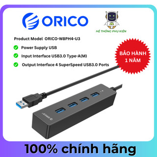 Hub usb 4 cổng usb 3.0 orico w8ph4 | w6ph4 | w5ph4 truyền dữ liệu nhanh chóng - hàng chính hãng