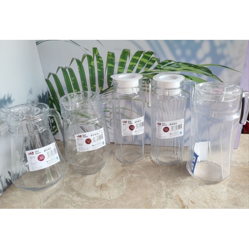 Bình Thủy Tinh , Ca Thủy Tinh Cao Cấp DELI 1.1L , 1.3L , 1.6L , 1.8L.