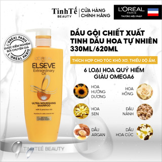 Dầu gội chiết xuất tinh dầu hoa tự nhiên L'Oreal Paris Elseve Extraordinary Oil Ultra Nourishing 330ml/620ml