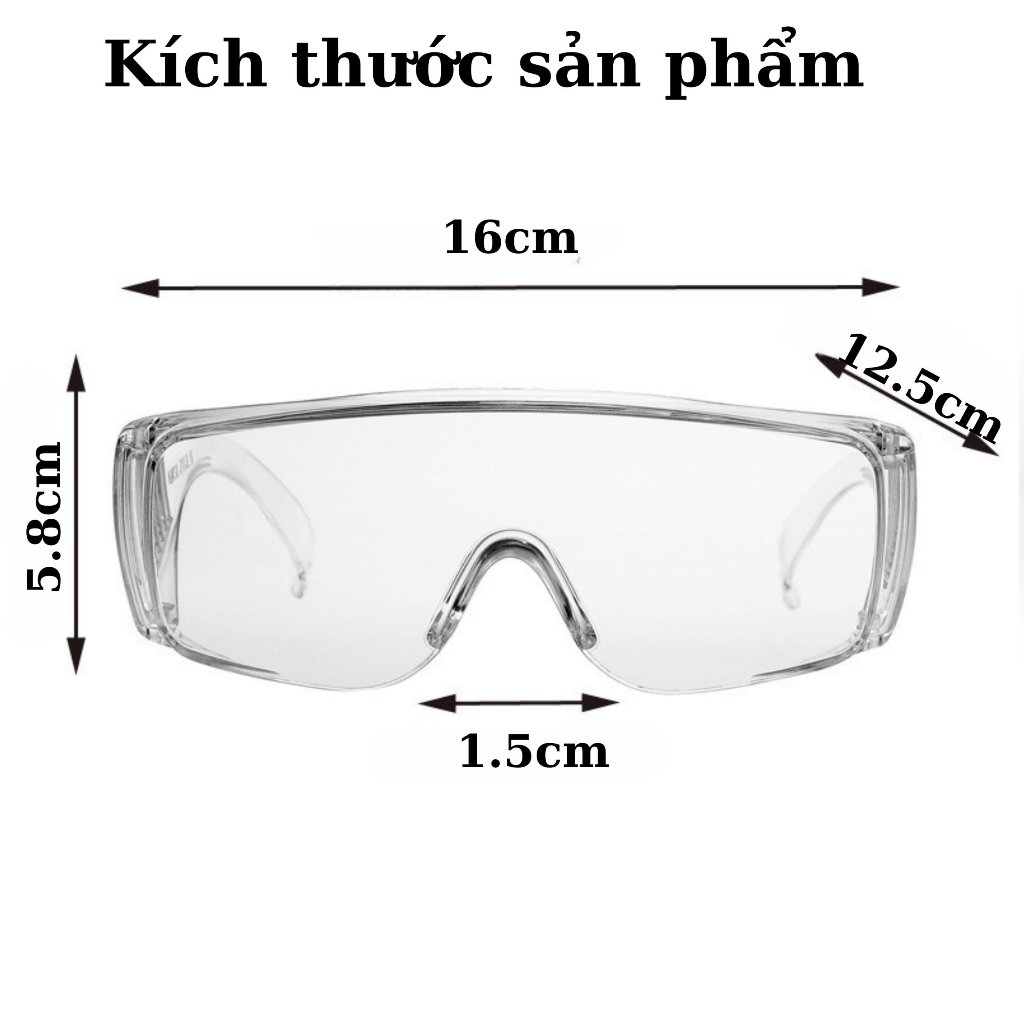 Kính Bảo Hộ Ladoll Trong Suốt Chống Bụi Chống Cát Chống Tia UV K07