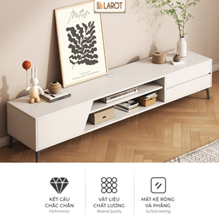 Kệ tivi để sàn thông minh 3 ngăn tủ kệ TV gỗ MDF decor phòng khách thương hiệu Larot- LP324.01