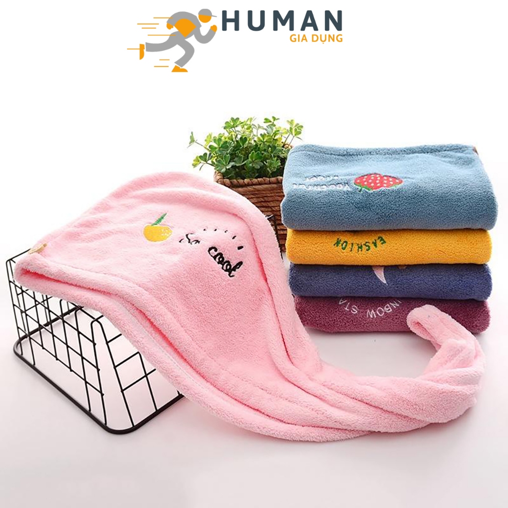 Khăn trùm đầu, khăn ủ tóc khi tắm, hấp tóc giúp giữ tóc khô.