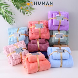 Set 2 khăn tắm và khăn mặt sợi tre