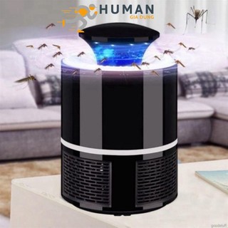 Máy bắt muỗi thông minh hình tròn đèn LED ánh sáng xanh bắt muỗi tự động công xuất 5W