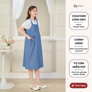 Yếm Bầu Thiết Kế LYMMOM Dáng Váy Suông Công Sở Đi Tiệc Cao Cấp Mềm Mại Thoải Mái Phù Hợp Mặc Hè YB002 - AB011