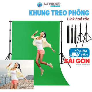 🔥LINK HỎA TỐC🔥 Khung Treo Phông Di Dộng, Giá Treo Phông Di Động Tạo Nền Backgroud Di Chuyển Tiện Lợi
