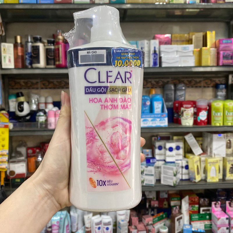 Dầu Gội Clear Hoa Anh Đào 630g (618ml)