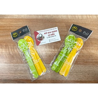 Bộ thìa dĩa trẻ em Lock&Lock nhập khẩu Hàn Quốc