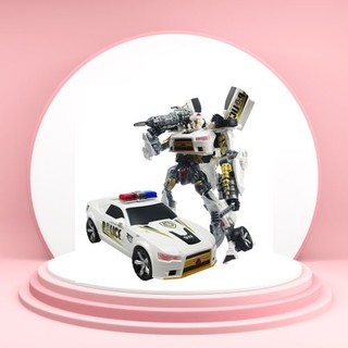 Robot biến hình tq – biến hình xe cảnh sát và robot – lắp ráp tăng tính sáng tạo cho trẻ