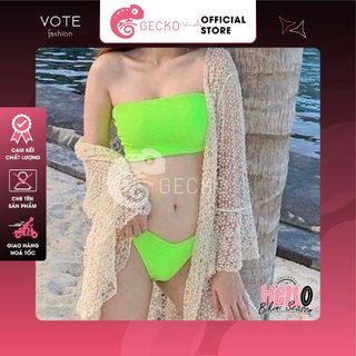 [HCM] Bikini GECKO 2 Mảnh Áo Ống Dạ Quang 2M17 (Nhiều Màu, Ảnh Thật)