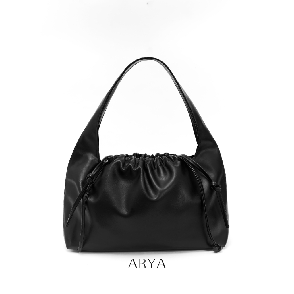 ARYA | Túi xách đeo vai thiết kế - Black Drawstring Bag - Màu Đen - BA021 (chưa gồm charm phụ kiện đi kèm)
