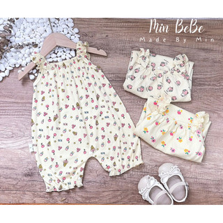 Body đùi cotton cho bé gái - mẫu hoa nhí