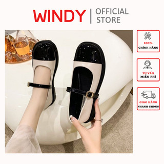 Giày búp bê mary jane vá mũi lolita windy bb-0200