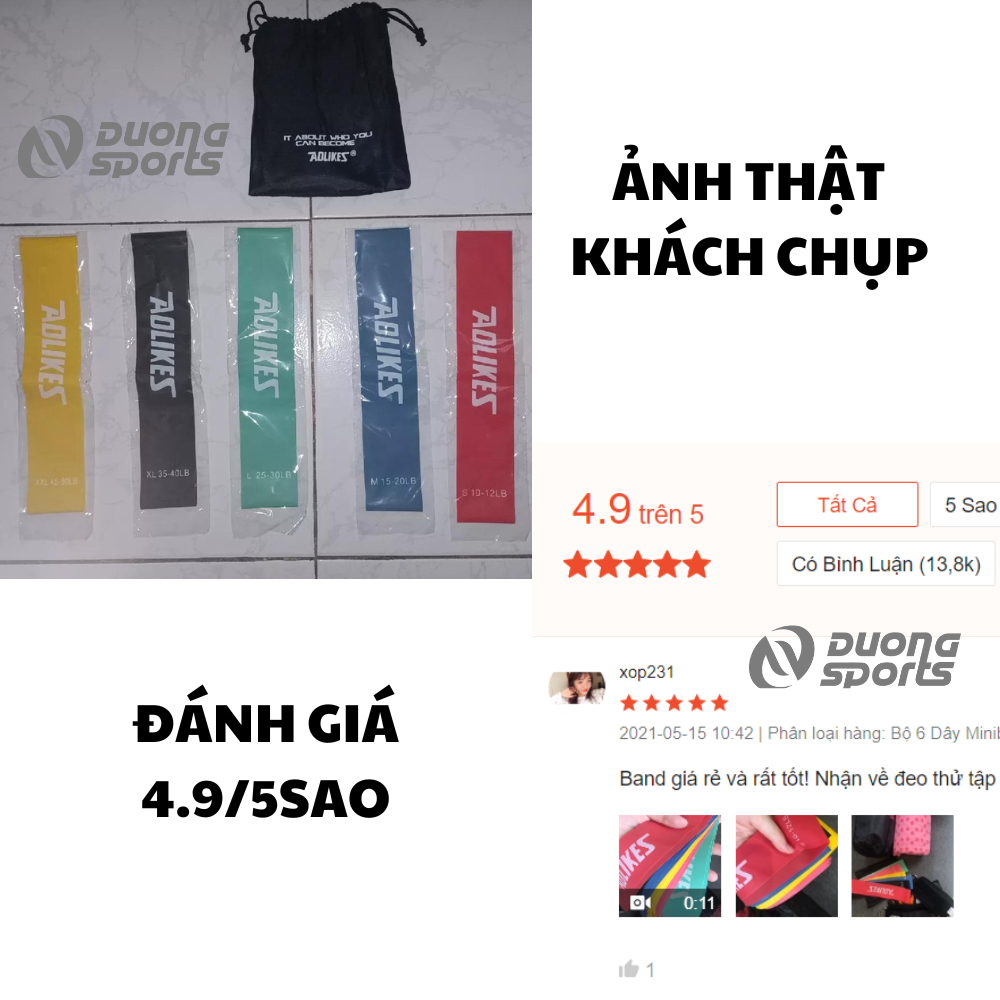 Dây Kháng Lực Dây Mini Band Aolikes Tập Mông Tập Chân Tập Tay Bóng Đá | BigBuy360 - bigbuy360.vn