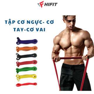 Dây cao su kháng lực tập gym bóng đá, giây kháng lực tập cơ tay, cơ chân powerband trợ lực kéo xà
