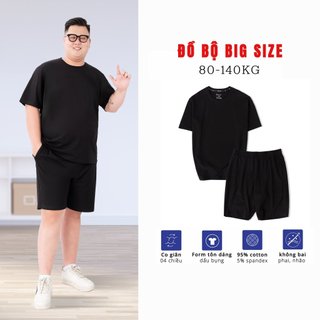 Bộ Thun Nam Bigsize 80-140kg AKYOO Cao Cấp, Chất Liệu Cotton Co Giãn, Thoáng Mát-AT BO VIEN-ST BO VIEN