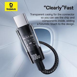 Cáp Sạc Baseus Gem 100W Type-C to Type-C | Thiết Kế Nhỏ Gọn, Chip E-Marker