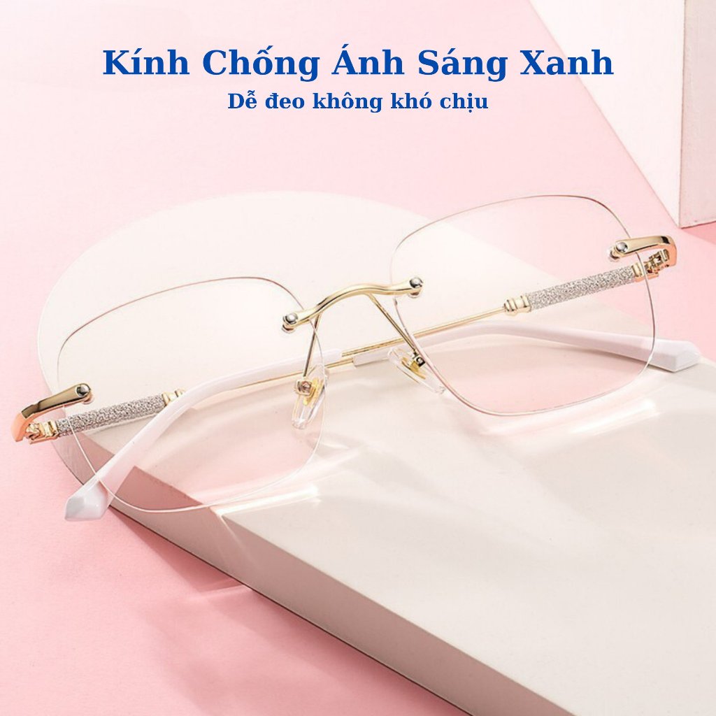 Kính Thời Trang Ladoll Không Gọng Cỡ Lớn Không Độ Dành Cho Nam Nữ K03