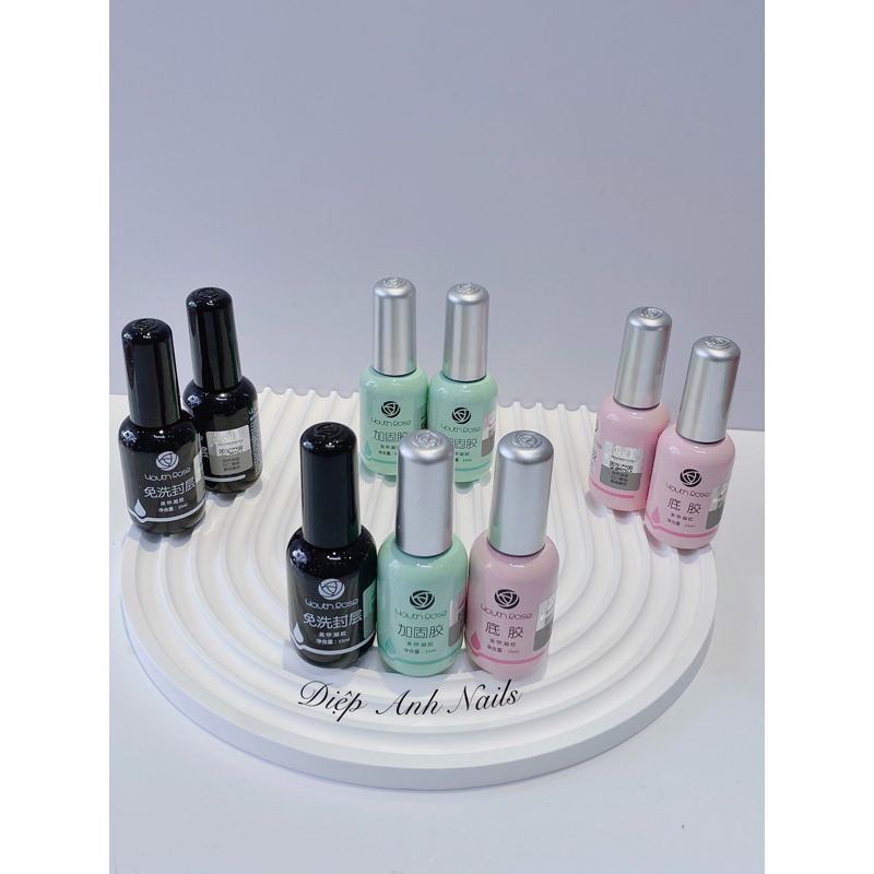 Base - Top - Cứng Móng Hoa Hồng 15Ml